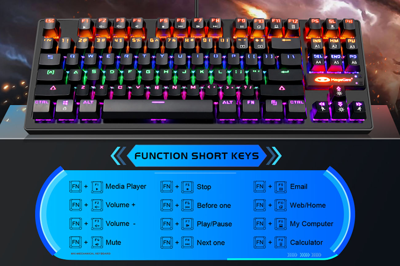 MK1 87 Keys Mechanical Keyboard-a2